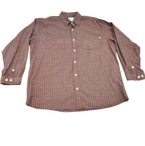 Carhartt Plaid Long Sleeve Button‎ Down Shirt Sz XL